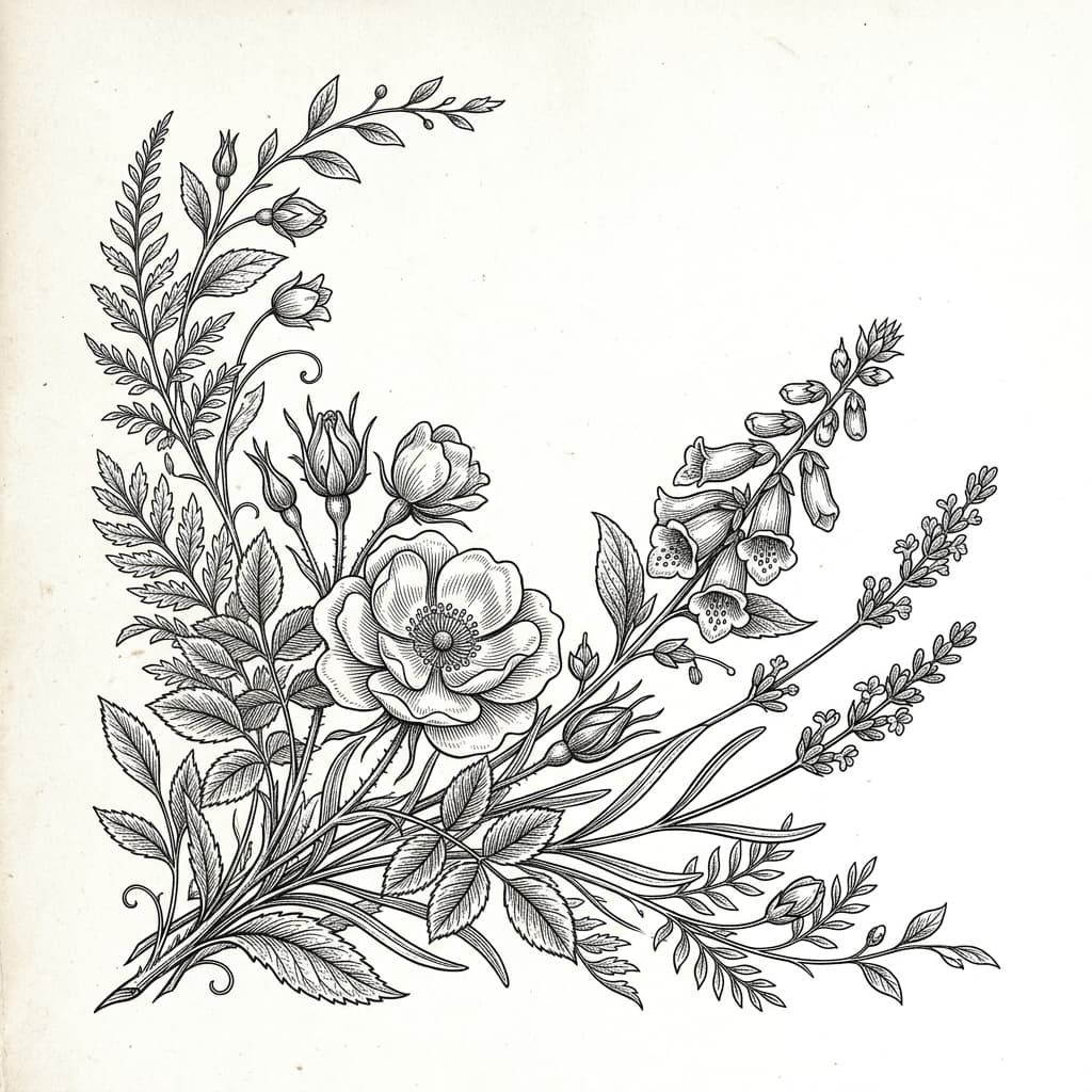 Premium botanical illustration