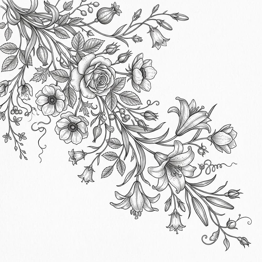 Premium botanical illustration